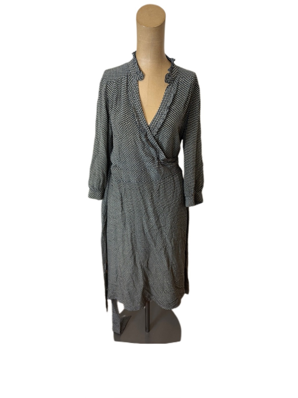 Banana Republic Silk Wrap Dress Size 12 Tall